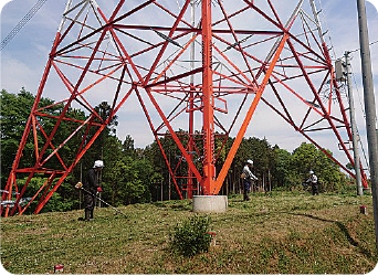 鉄塔敷除草・巡視路除草